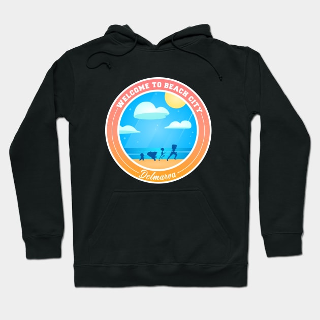 Welcome To Beach City Variant Hoodie by Anrego